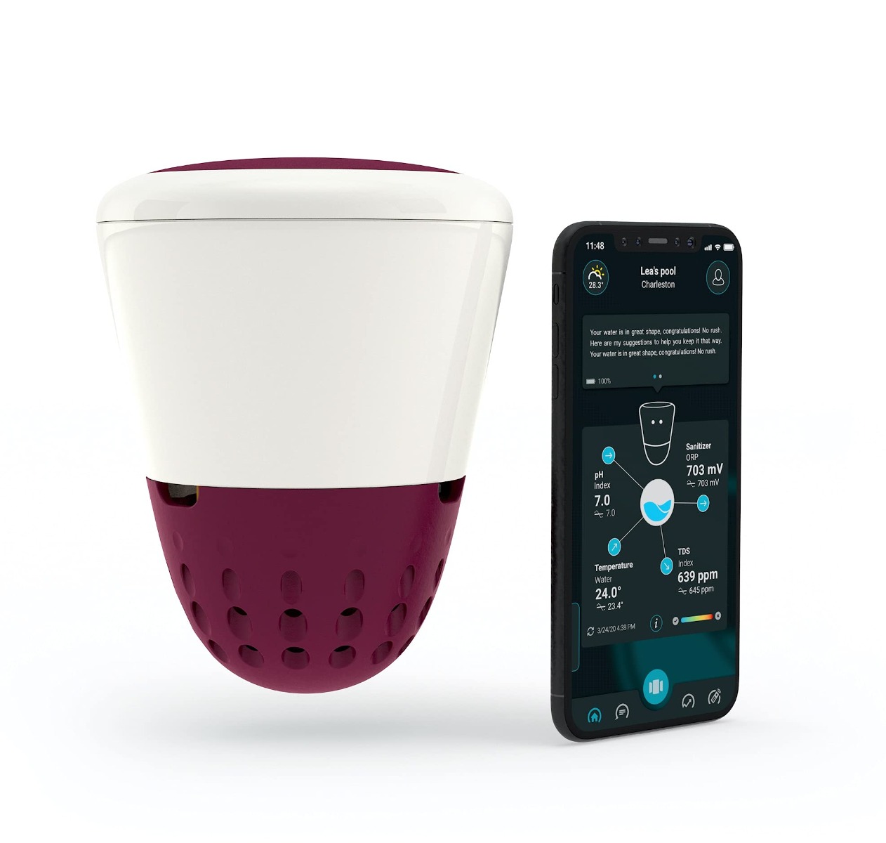 Ondilo ICO smart spa tester met kalibratieset