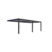 Orion Premium muurbevestiging lamellen overkapping 400x800 cm handmatig - Antraciet