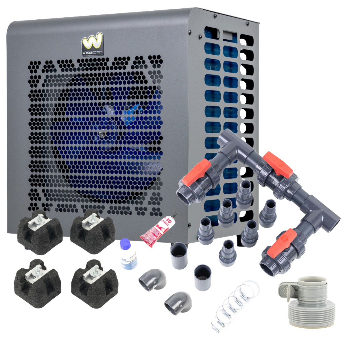 Startset W'eau Mini Inverter 2.0 Plus zwembad warmtepomp - 3 kW