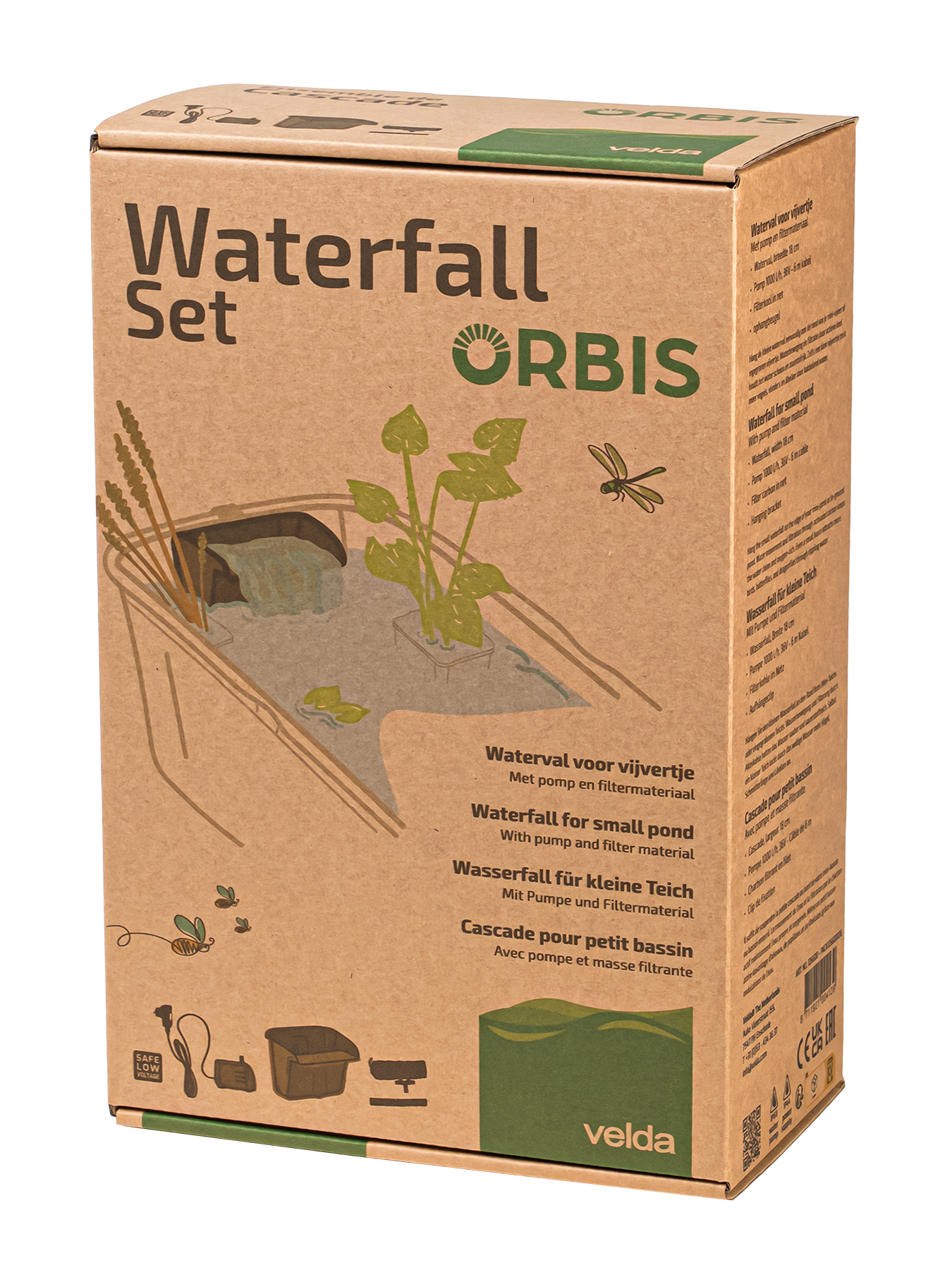 Velda Orbis mini vijver waterval set