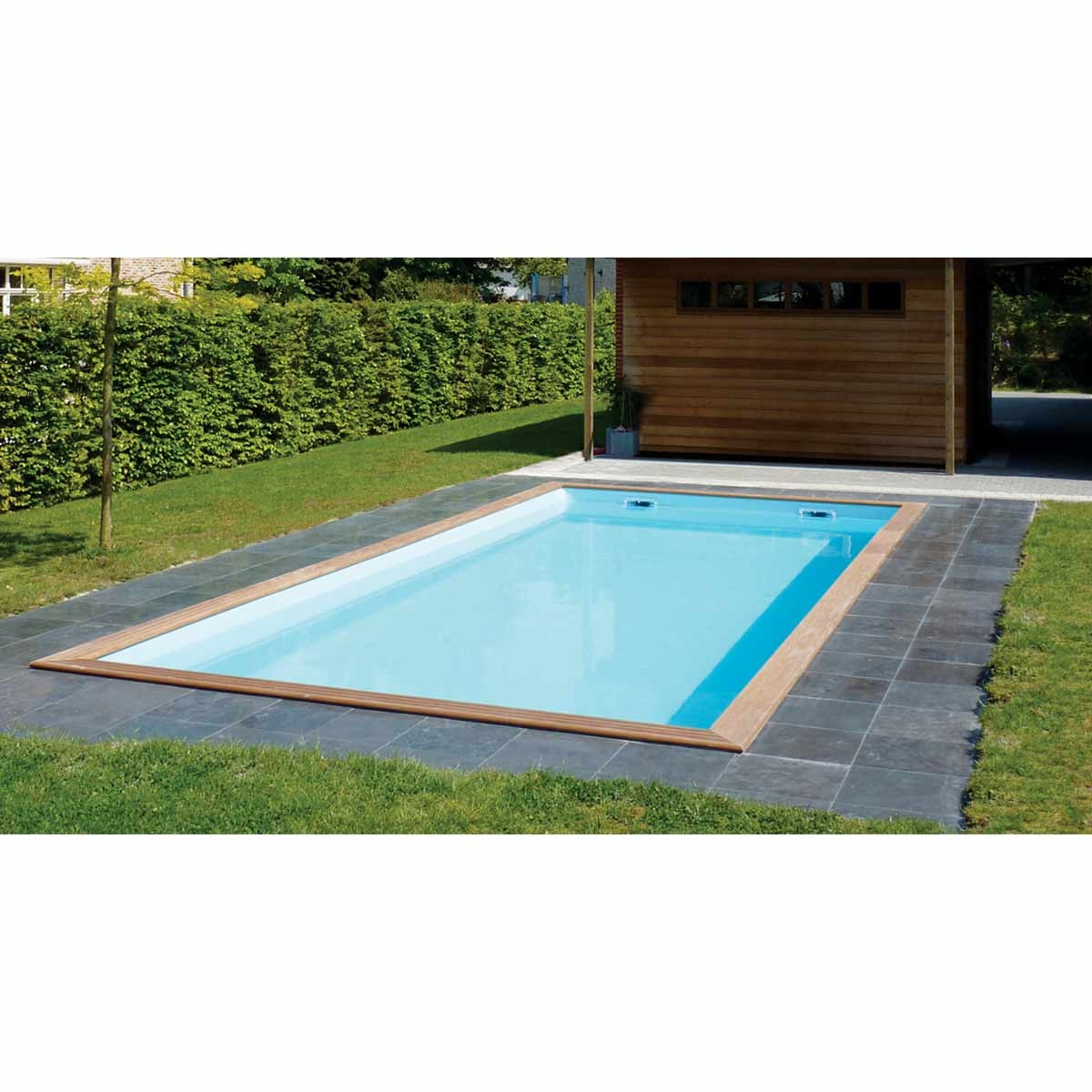 Gardipool Quartoo 3.50 x 3.50 x 1.33 m houten zwembad