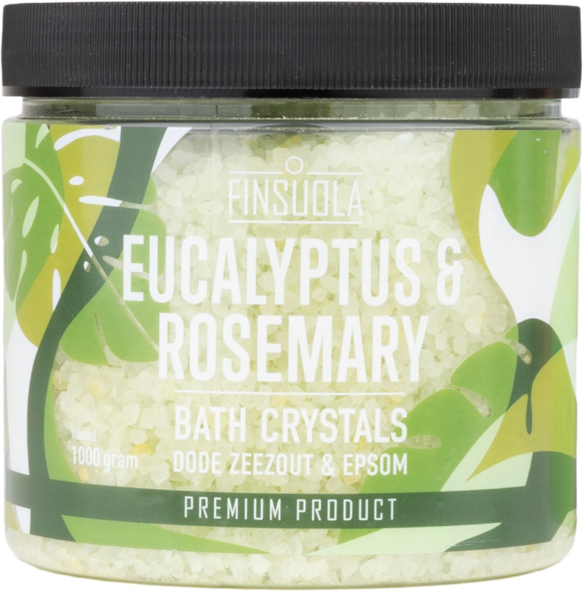 FinSuola badkristallen zeezout Eucalyptus-Rozemarijn 1KG