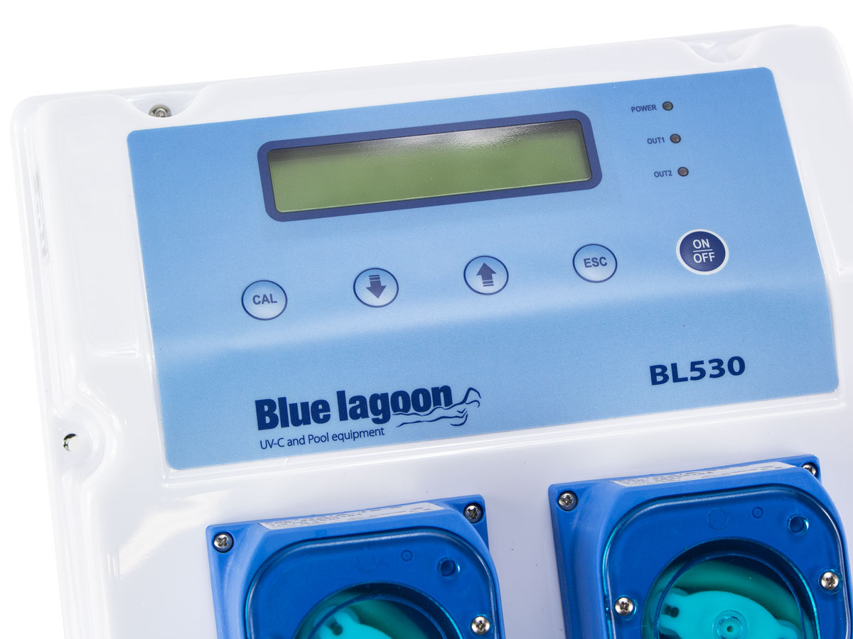 Blue Lagoon Compact Pool system voor zwembaden display.