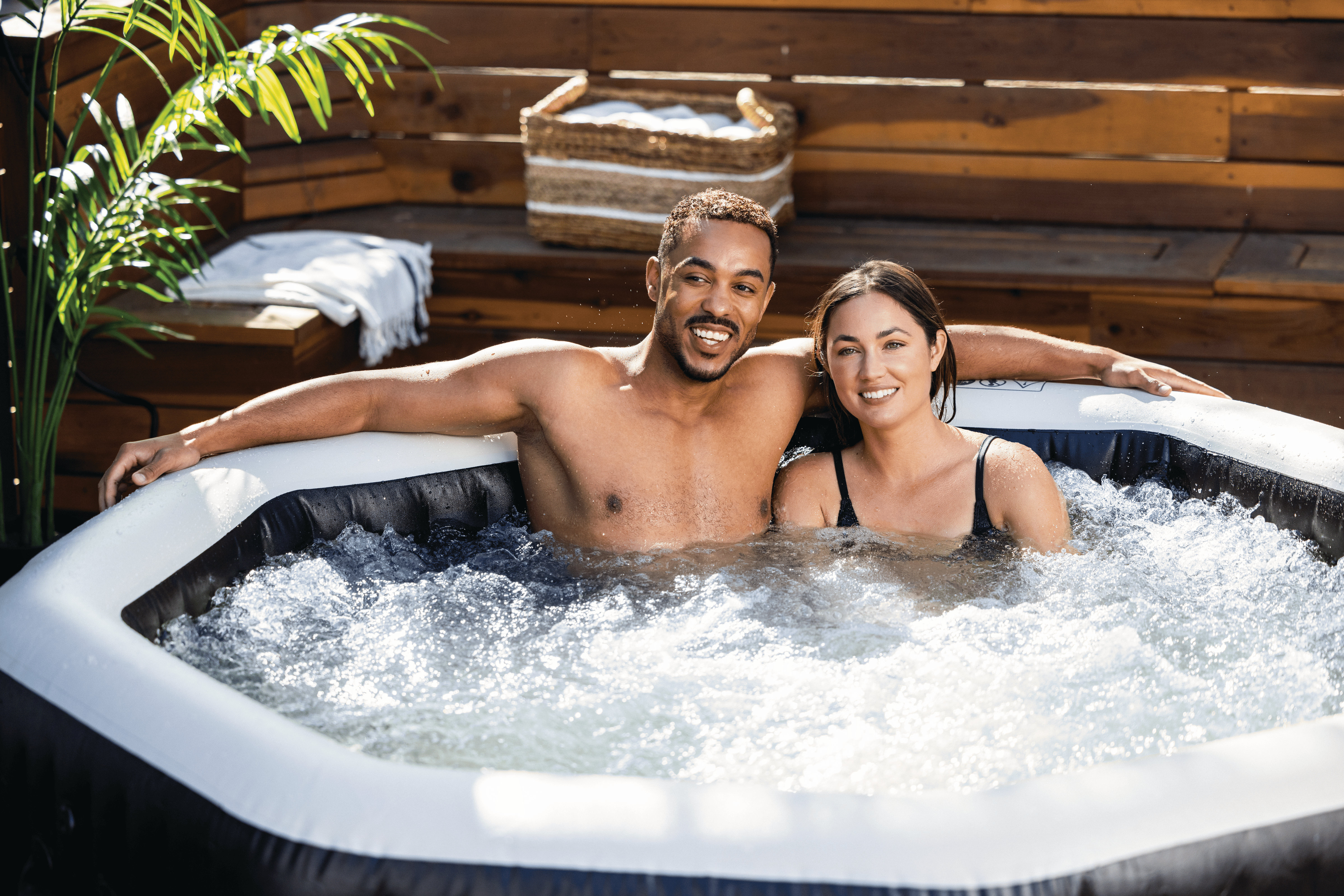 Intex Pure Spa Greystone Deluxe opblaasbare spa - 4 persoons