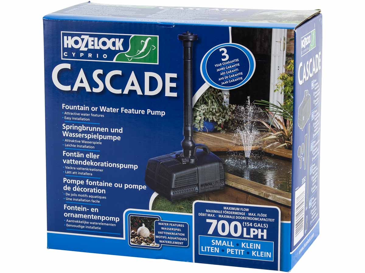 Hozelock Cascade 450 fonteinpomp doos.