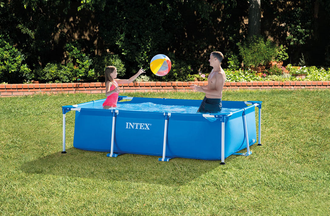 Intex Metal Frame Pool - 220 x 150 x 60 cm