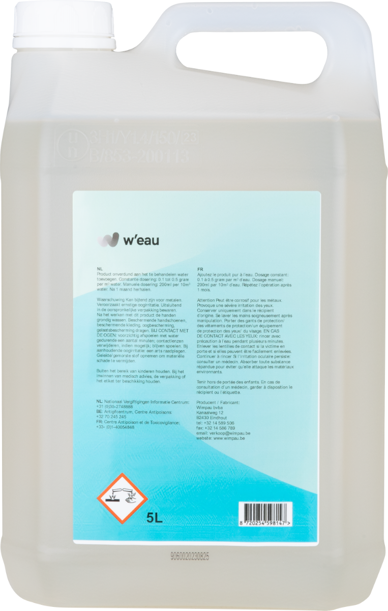 W'eau vloeibaar vlokmiddel - 5 liter
