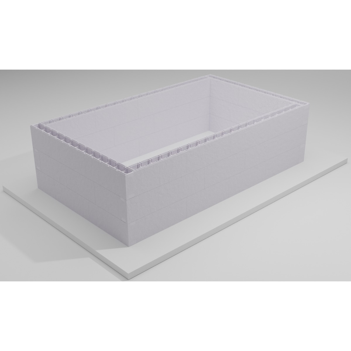 Zelfbouwpakket zwembad 8.00 x 4.00 x 1.50 m