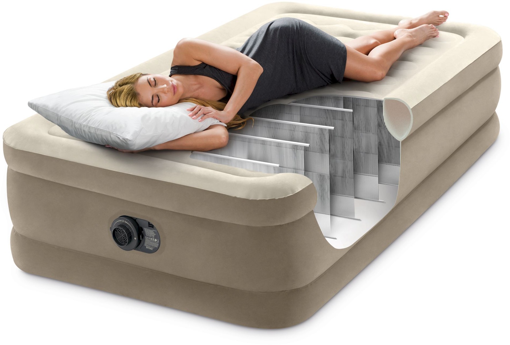 Intex Ultra Plush Luchtbed - Eenpersoons