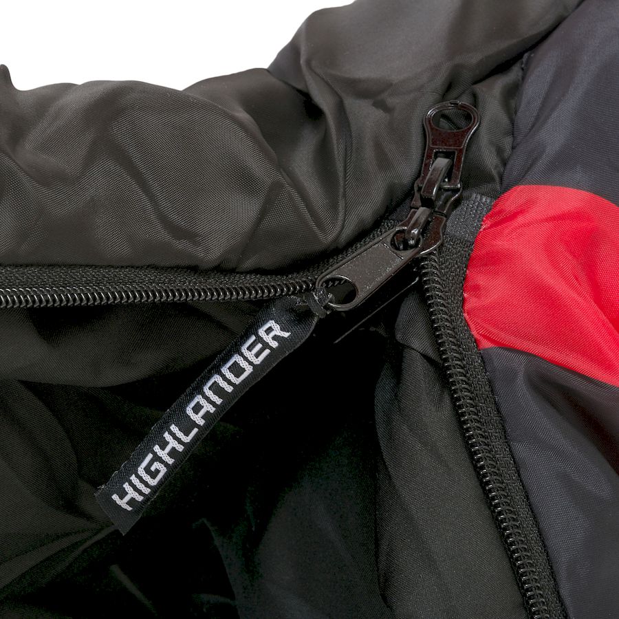 Highlander Creature Kinderslaapzak - Lieveheersbeestje details rits