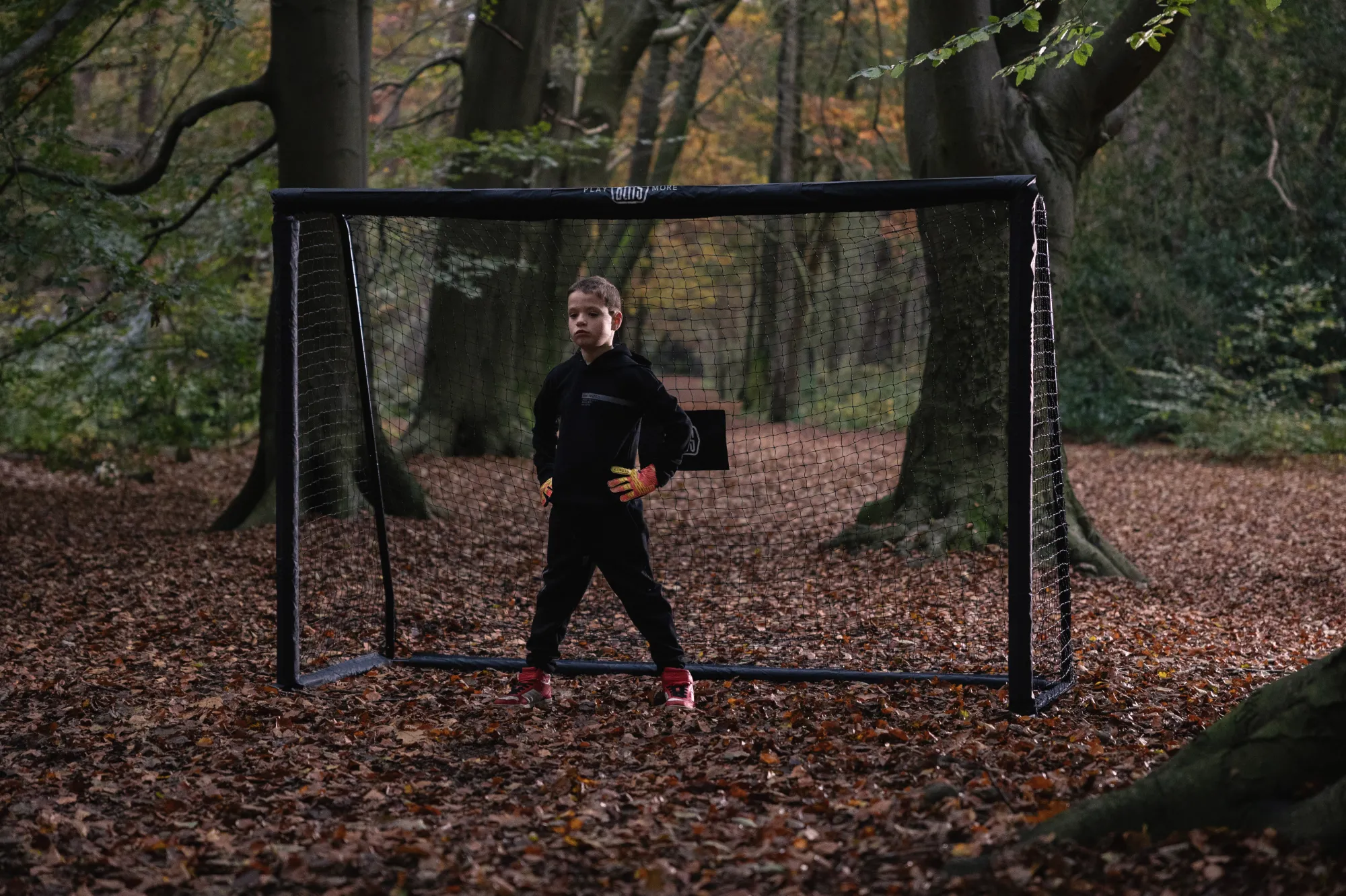 BLITS voetbaldoel in bos