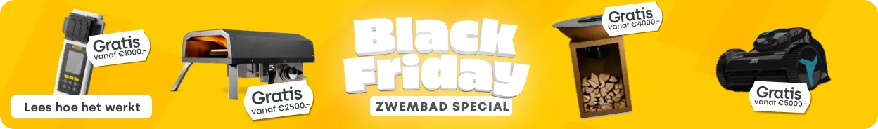 Banner voor zwembad actie