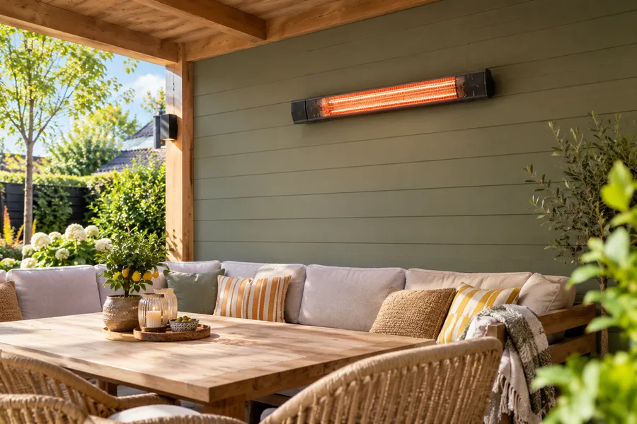 Luminous Golden Wall 2000 watt terrasverwarmer