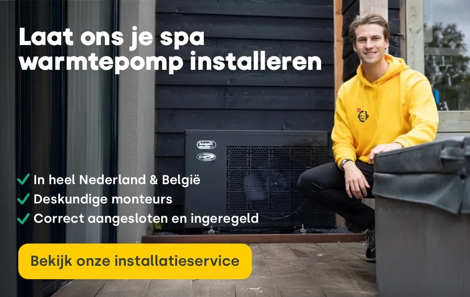 Spa warmtepomp installatie mobiel