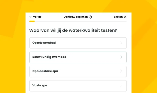 Keuzehulp zwembad testsets