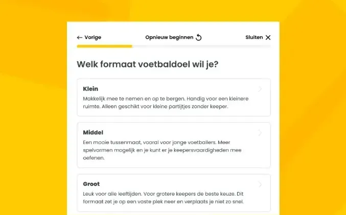 Keuzehulp voetbaldoelen