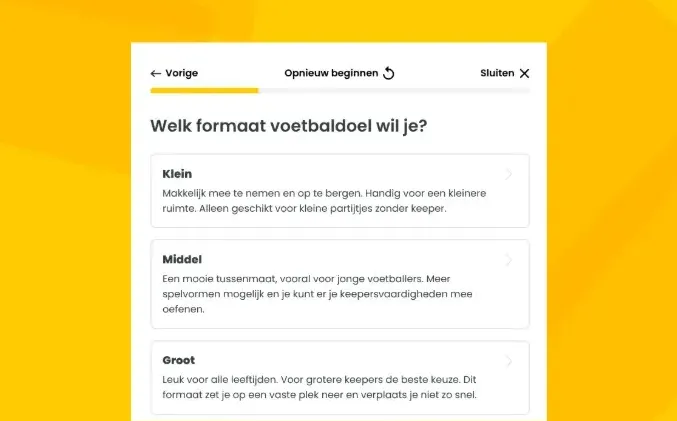 Keuzehulp voetbaldoelen