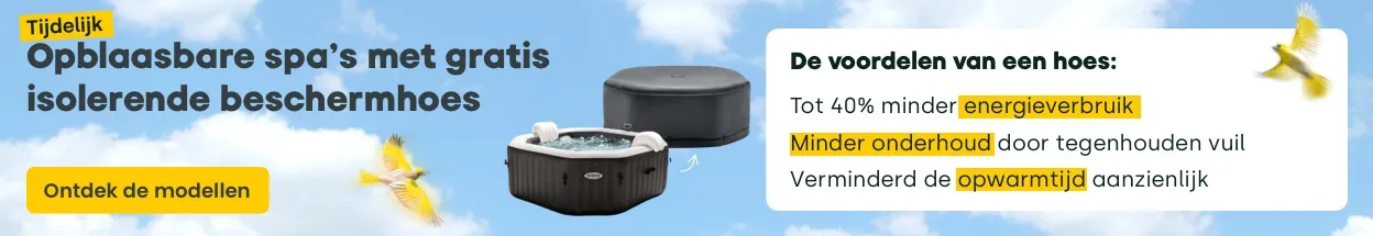 Gratis isolerende beschermhoes bij opblaasbare spa