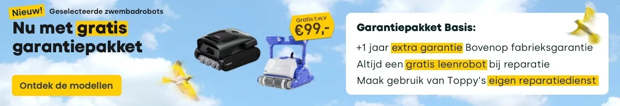 Vroege Vogel Zwembad Special - Gratis plonspolis bij zwembadrobot