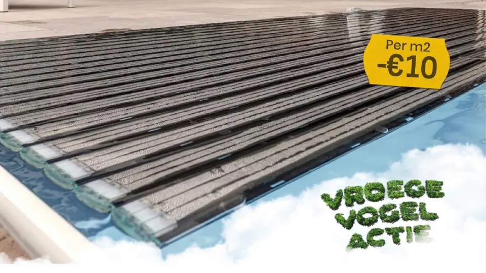 Zwembad lamellen 10 euro korting