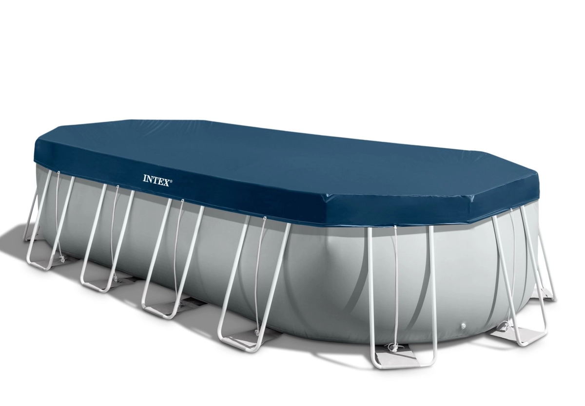 Intex Oval Prism Frame Pool - 610 x 305 x 122 cm - met filterpomp en accessoires