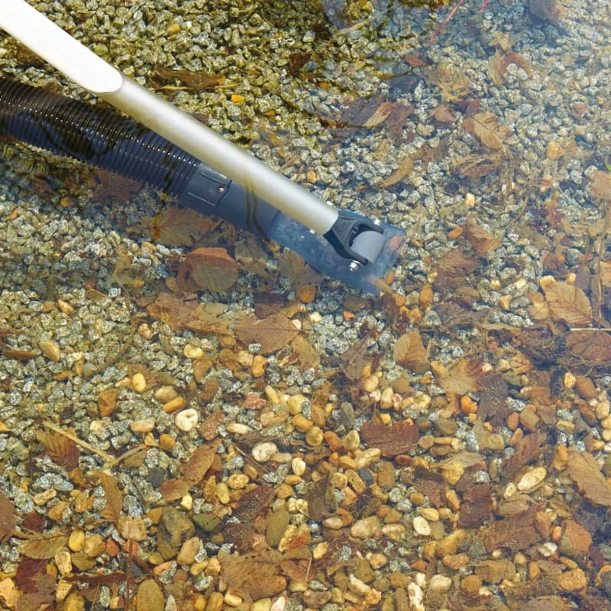 Vlakke zuigmond voor Oase PondoVac Premium in vijver