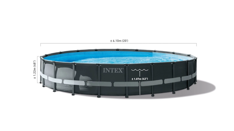 Intex Ultra Frame XTR Pool - 610 x 122 cm - met zandfilterpomp en accessoires