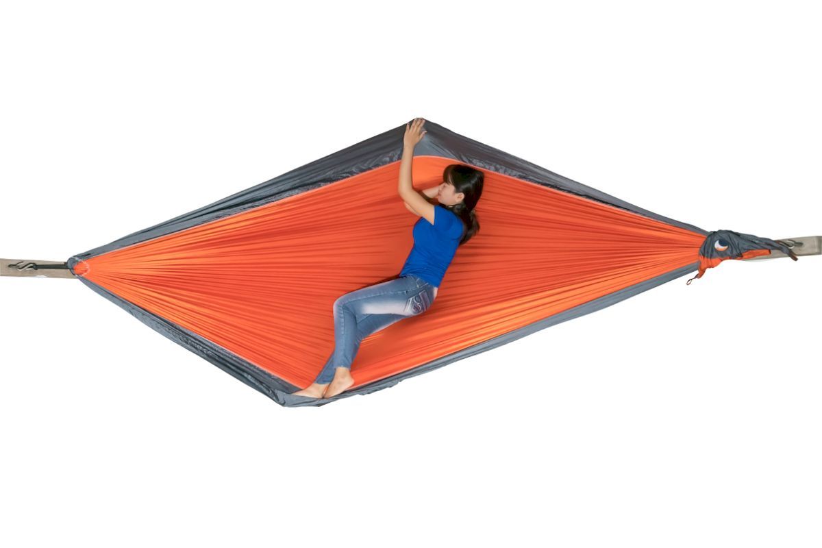 Ticket to the Moon hangmat 2 persoons Original Double - Orange/Dark Grey