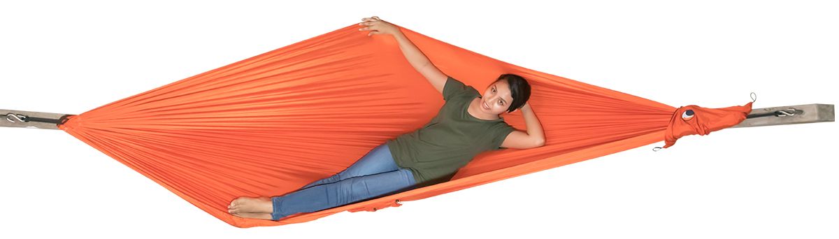 Ticket to the Moon hangmat 1 persoons oranje