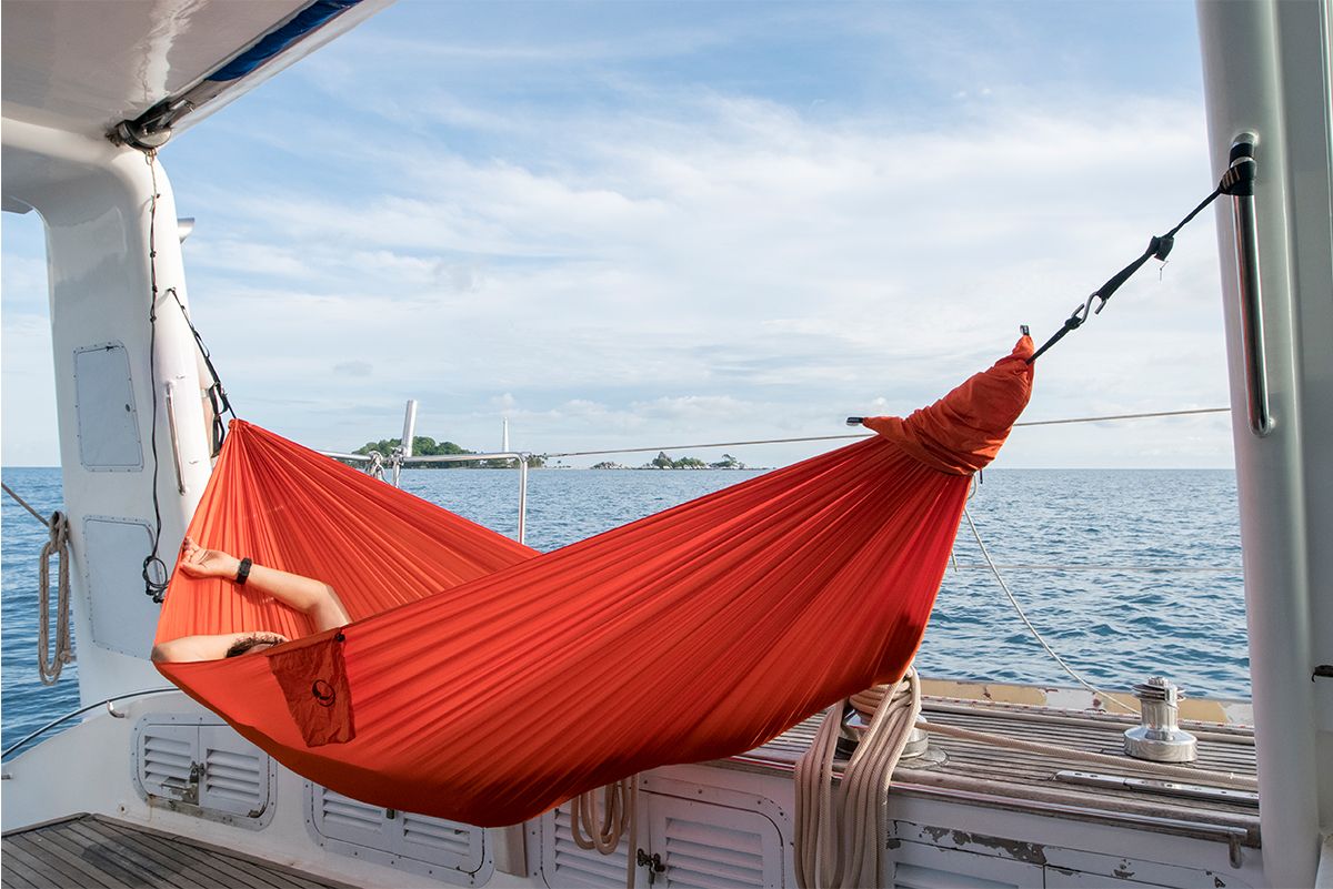 Ticket to the Moon hangmat 1 persoons oranje