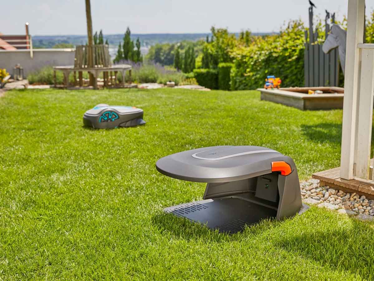 Gardena Sileno Life 1250 m² robotmaaier in werking