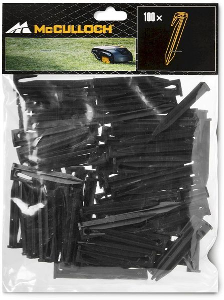 McCulloch haringen in verpakking voor robotmaaier 