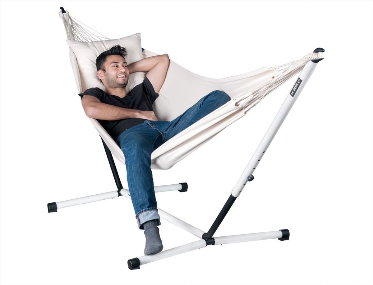 La Siesta Nautico 1 persoons hangmat standaard - Cool Grey