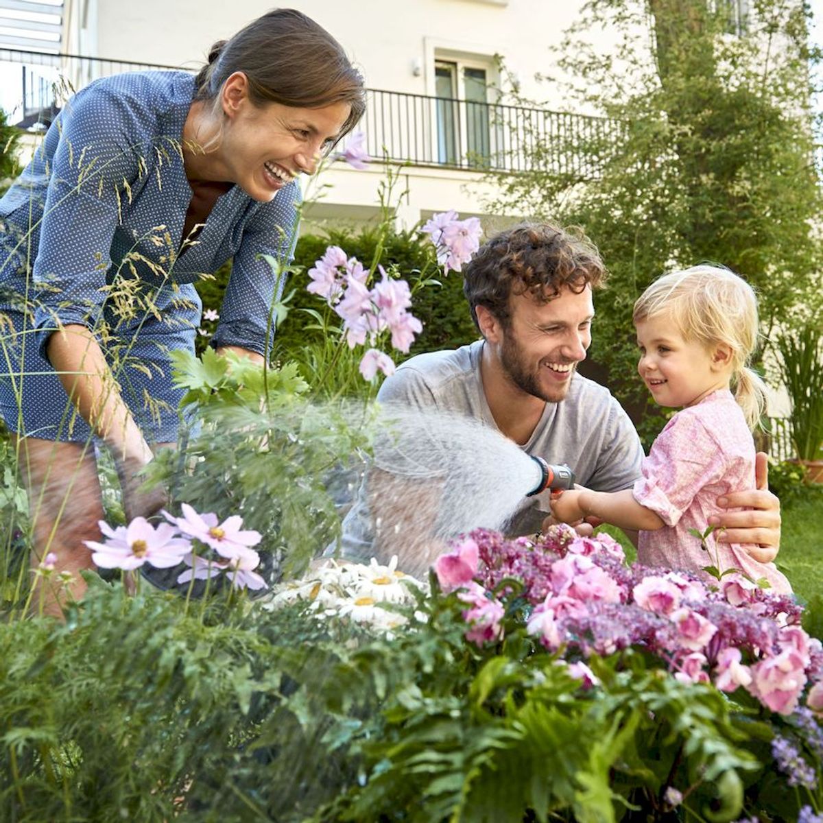 Gardena City Gardening 10 meter (Ø 9 mm) spiraalslangset blauw gebruiksgemak