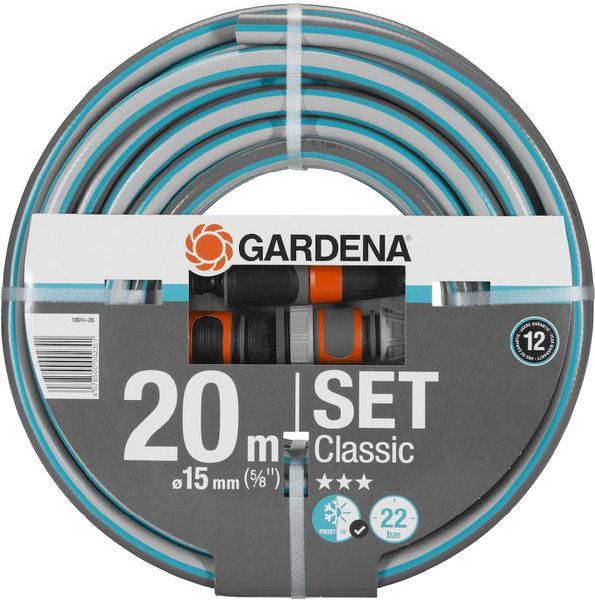 Gardena Classic 20 meter (Ø 15 mm) tuinslang met koppelingen