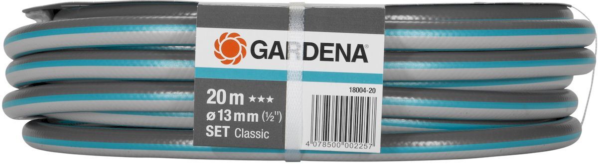 Gardena Classic 20 meter (Ø 13 mm) tuinslang met koppelingen zijkant