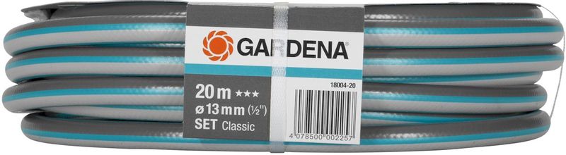 Gardena Classic 20 meter (Ø 13 mm) tuinslang met koppelingen zijkant