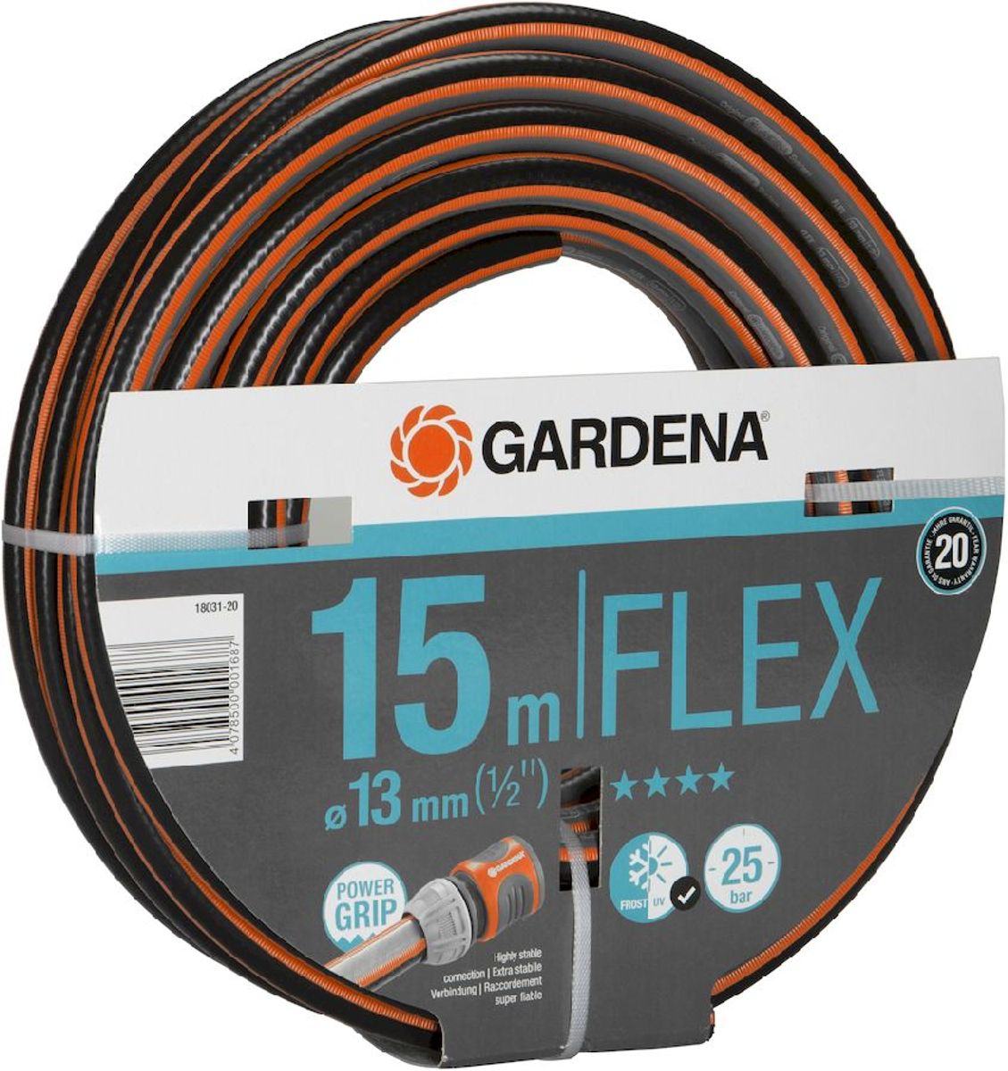 Gardena Comfort Flex 15 meter (Ø 13 mm) tuinslang schuin