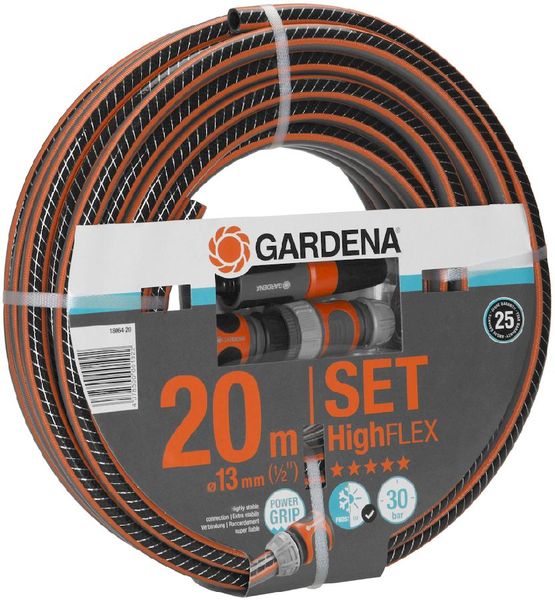 Gardena Comfort HighFlex 20 meter (Ø 13 mm) tuinslang met koppelingen schuin
