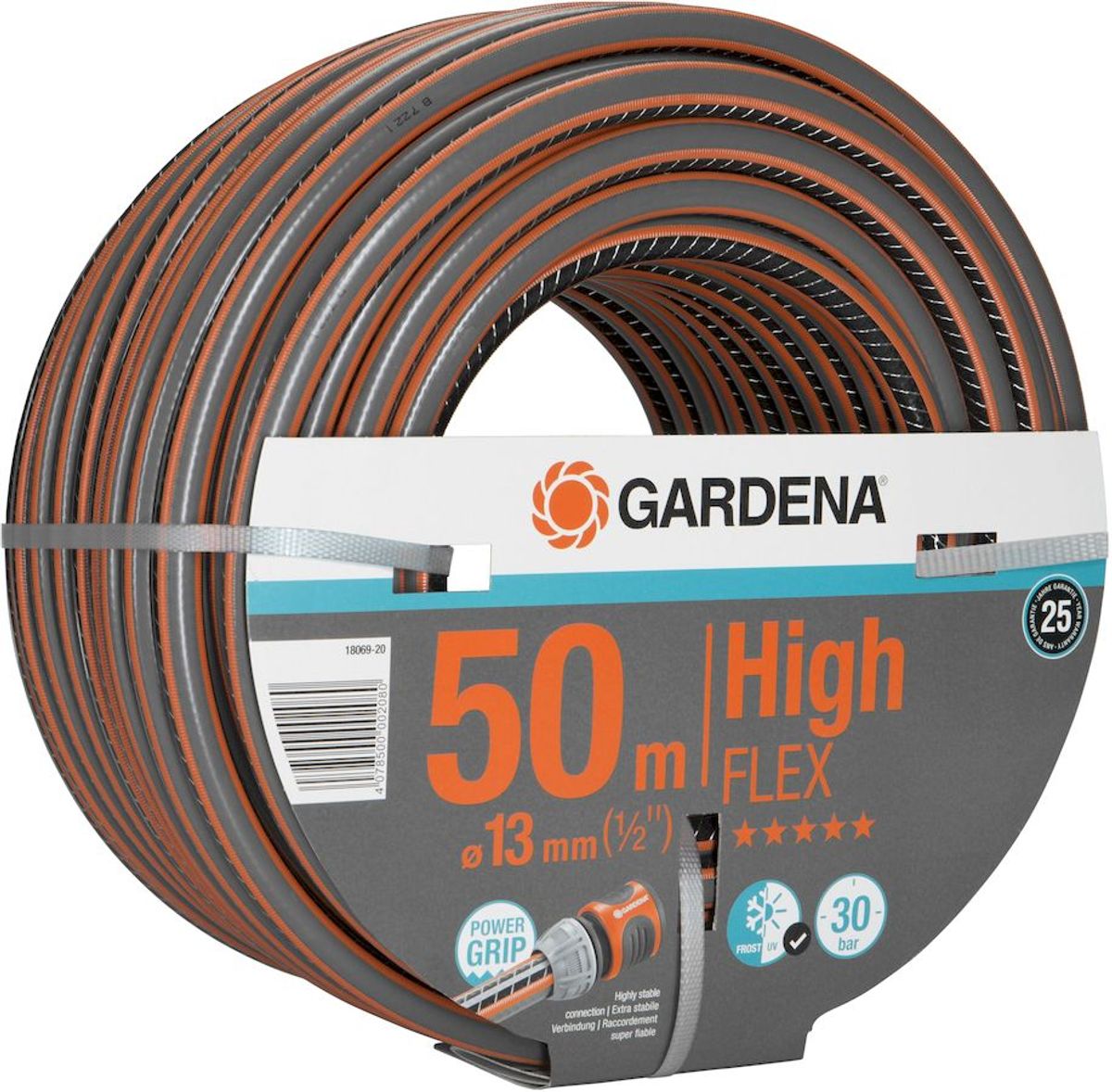 Gardena Comfort HighFlex 50 meter (Ø 13 mm) tuinslang schuin