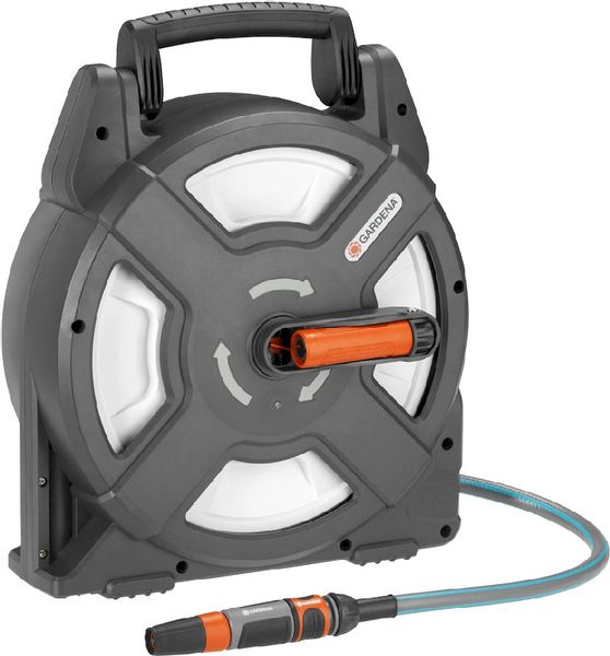 Gardena City Gardening 10 meter (Ø 11 mm) slangenbox handgreep ingeklapt