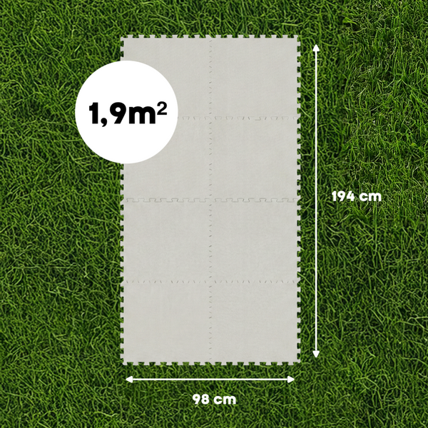 W'eau zwembad ondertegels - Grijs - 50 x 50 x 1 cm - 8 stuks