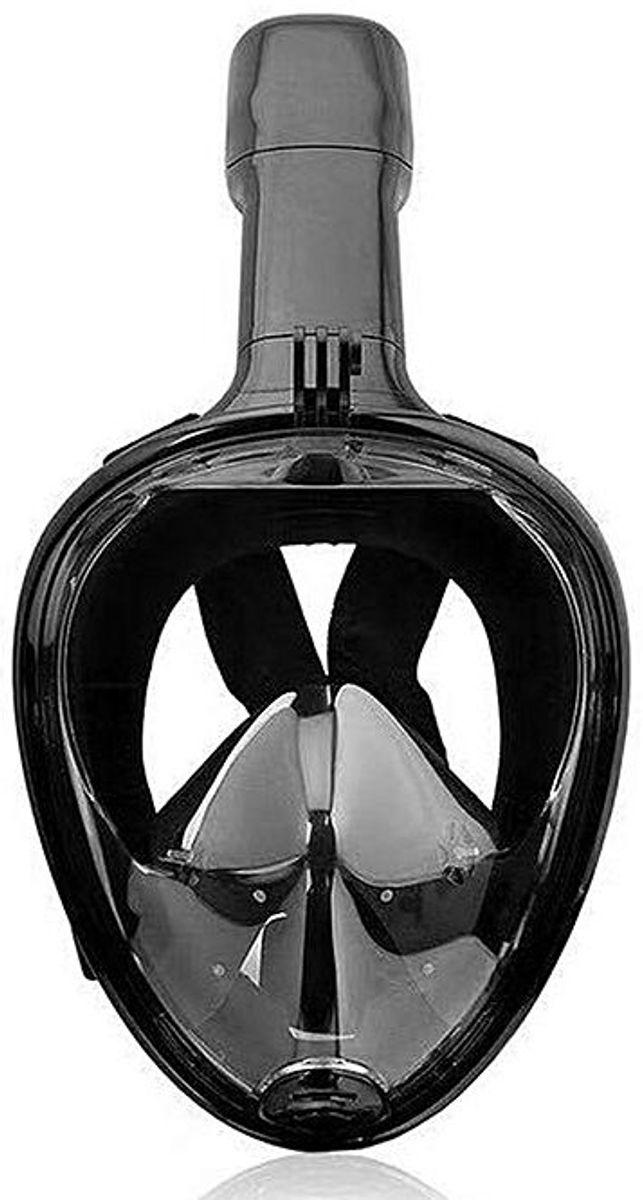 Snorkelmasker S/M zwart voorkant