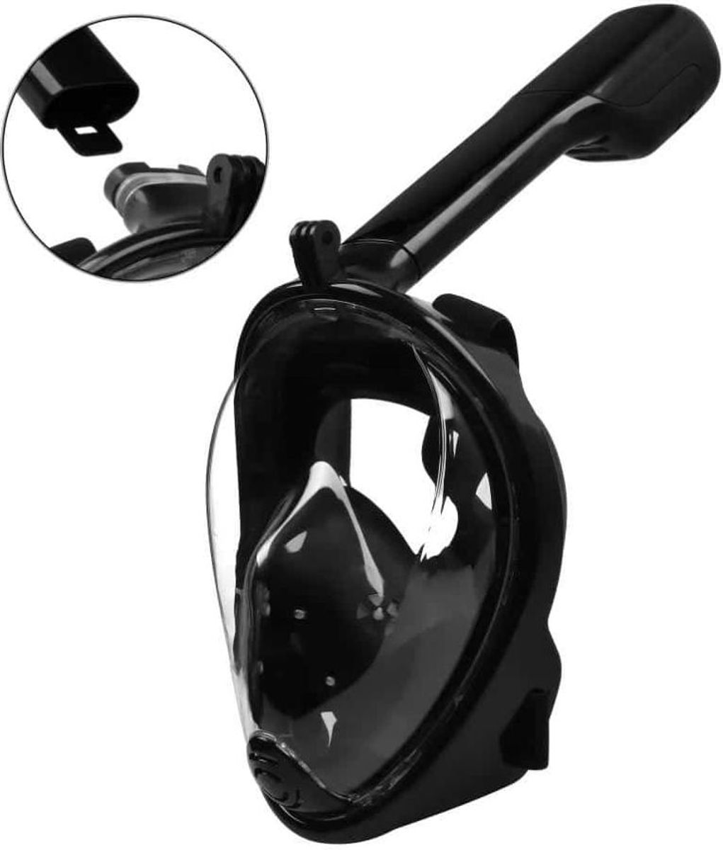 Snorkelmasker L/XL zwart zijkant