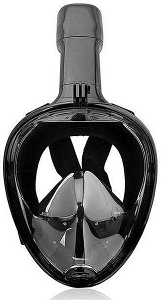 Snorkelmasker L/XL zwart voorkant