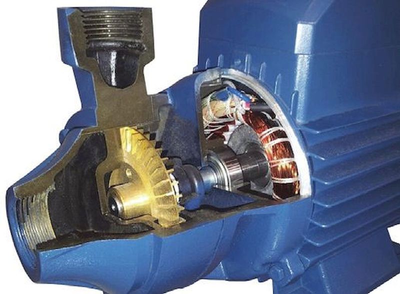 Aquaforte Spoelpomp voor trommelfilter met sterwaaier binnenwerk