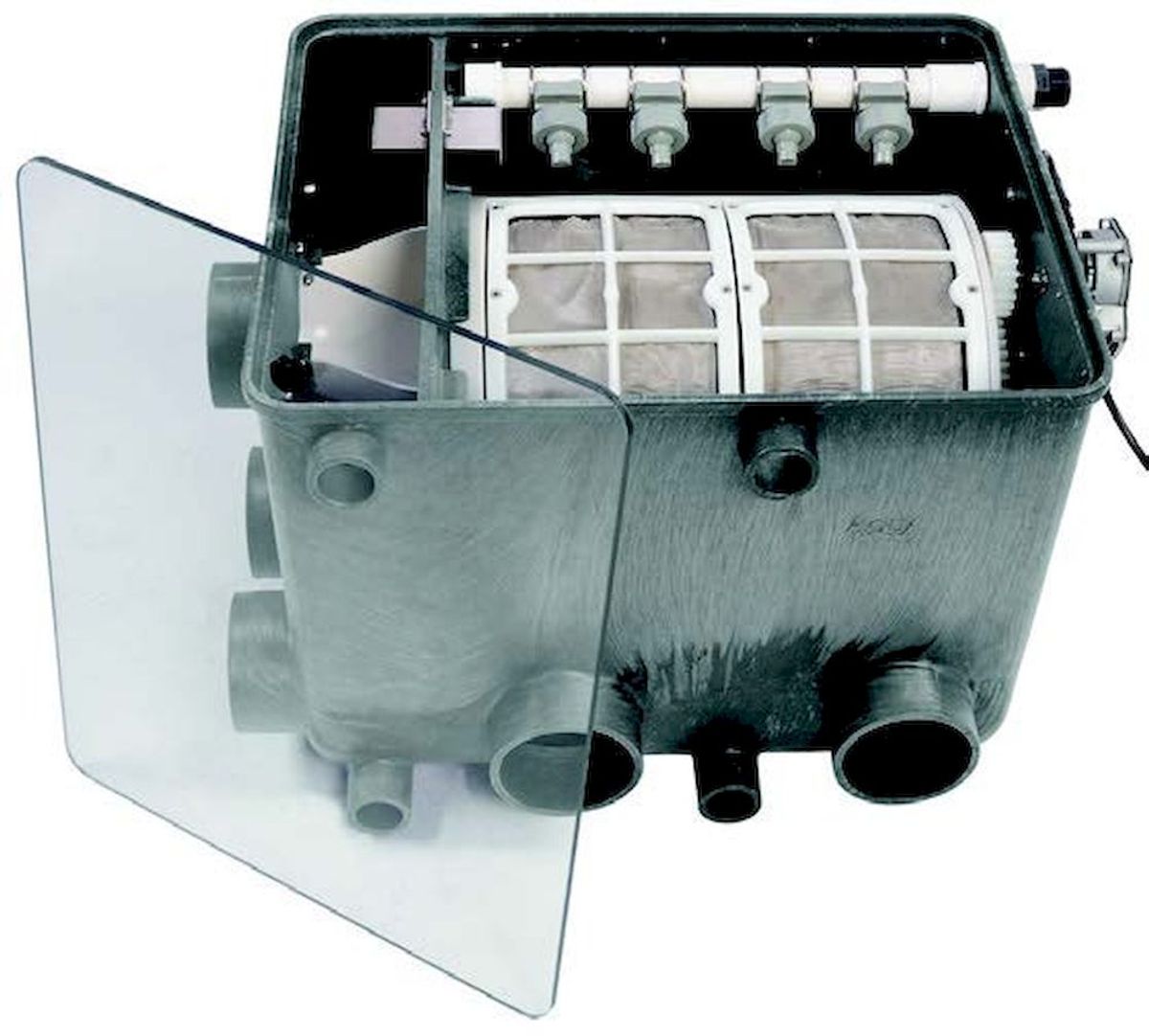 Transparante deksel voor Aquaforte Trommelfilter