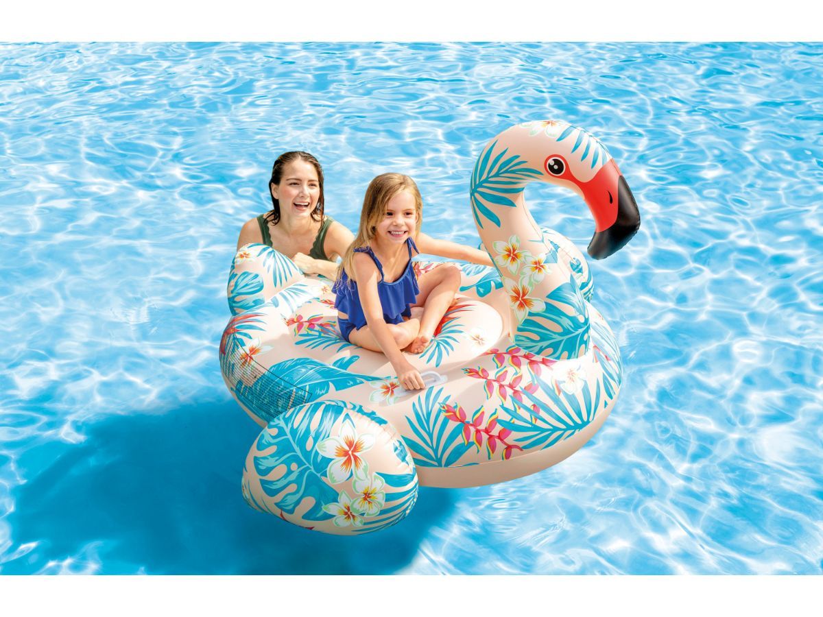 Intex Ride-On opblaasbare tropische flamingo (142 cm)