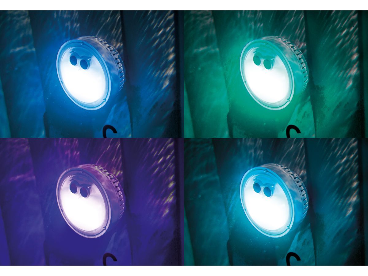 Intex Pure Spa Greywood Deluxe opblaasbare jacuzzi 4 persoons - verlichting