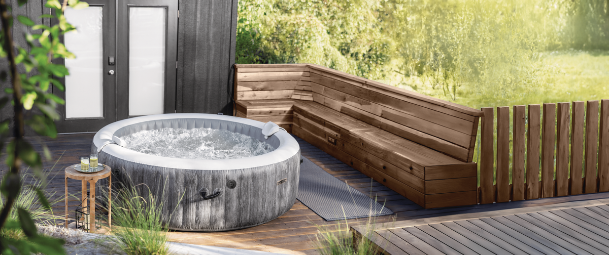 Intex Pure Spa Greywood Deluxe opblaasbare spa - 4 persoons